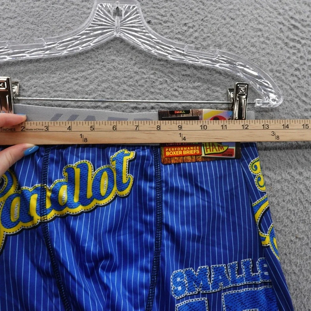 Aeropostale x The Sandlot Mens‎ Small Performance Boxer Briefs Blue Pinstripe L7